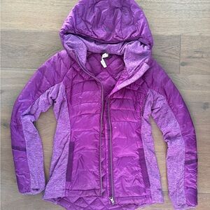 purple Lululemon puffer jacket